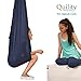 Quility Indoor Therapy Swing for Kids with Special Needs | Lycra Snuggle Swing | Cuddle Hammock for Children with Autism, ADHD, Aspergers | Ideal for Sensory Integration (Up to 77lbs, Dark Blue)