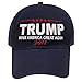C104 Bold Trump Make America Great Again 2020 Cotton Baseball Cap Navy
