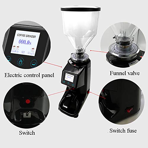HWHSZ KaffeemüHle, Professionelle Elektrische Kommerzielle KaffeemüHle, Quantitative Espresso-KaffeebohnenmüHle, 1,5 L… – Bild 3