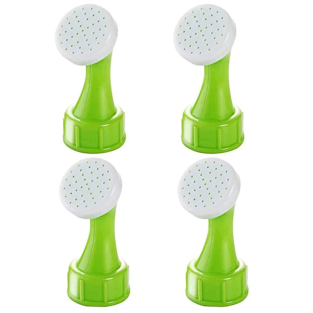 Bottle Top Waterers Nozzle, Bonsai Bottle Watering, Spout Plant Flower Watering, Bottle Cap Sprinkler for Home Garden Potted Indoor Plants;7 x 3 x 2.2cm Set of 4 (Green)