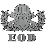 Explosive Ordnance Disposal (EOD) Badge Clear Decal