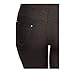 Yelete Women's Stretchy Skinny Jeggings Shorts & Capri Pull On Style Black- L, Large