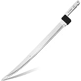FLISSA 10" Stiff Replacement Blade for Electric Fillet Knife | in Polished Stainless Steel, Premium Razor Sharp Blade with Reciprocating Construction, for Fishing, Filleting, and Cutting