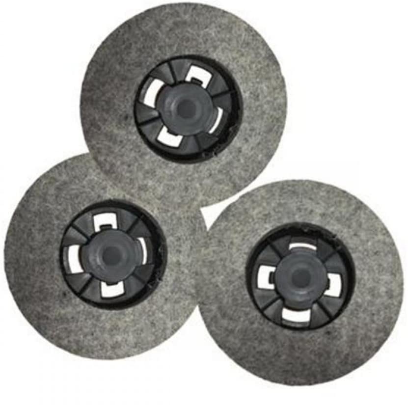 Kit of 3pcs Felt Pads Disc Felt Replacement Universal Polisher