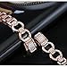 bayite Metal Bands Compatible with Fitbit Alta and Alta HR, Set with Rhinestone, Rose Gold