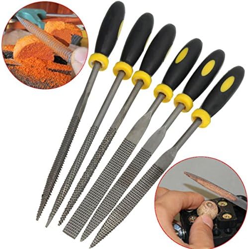 6pcs Metal File Mini Assorted Rasp Diamond Needle File Repair Tool