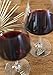 Twine Antiqued farmhouse decor wine charms and drink markers for wine glasses, 6 count