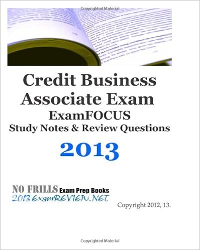 Credit Business Associate Exam Examfocus Study Notes Review