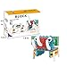 HOMEWE Building Blocks for Kids, 4 In 1 Animals Building Kits Toys for Boys Girls Age 5 6 7 8 9 10 Christmas Gifts STEM Educational Construction Toys (Crab, Elephant, Giraffe, Ostrich)