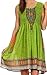 Sakkas Zulla Mid-Length Adjustable Tribal Floral Aztec Batik Tank Top Dress