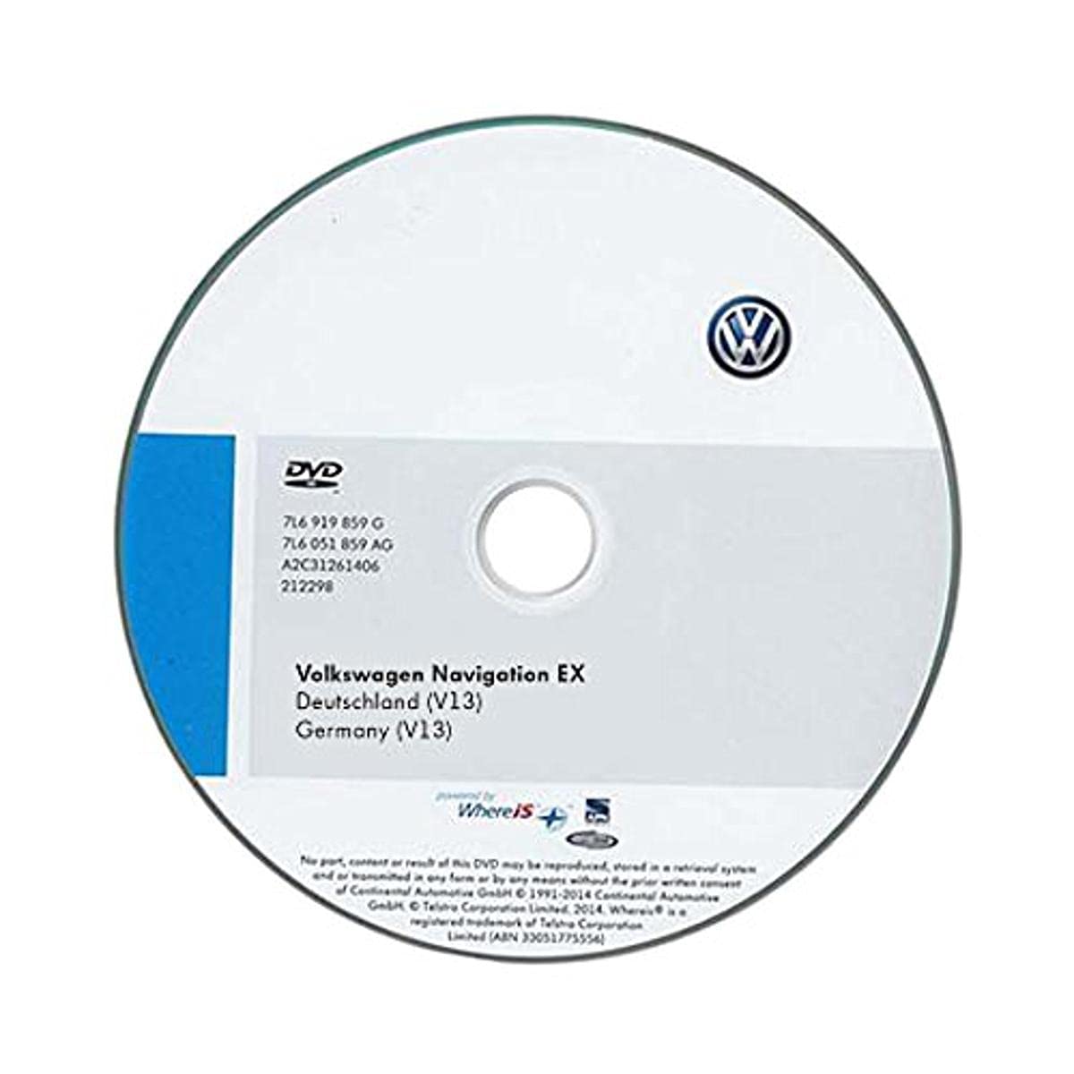 Volkswagen 1 K0051884FD CD-ROM FOR GPS Navigator Germany EX (V13)