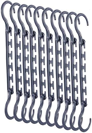 balala 10 PCS Magic Hangers Closet, Space Saving Hangers ABS Plastic Wardrobe Clothing Hanger Organizer
