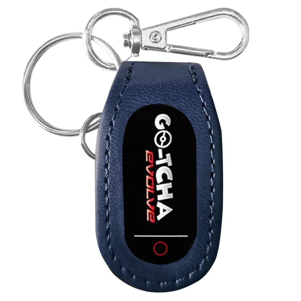 Logity Case for Gotcha Evolve, Keychain, Cover, Accessories with Carabiner, Blue