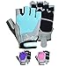 MRX BOXING & FITNESS Weight Lifting/Exercise Grip Gloves for Women, Great for Workouts, Weight Training and More, Sky Blue Medium
