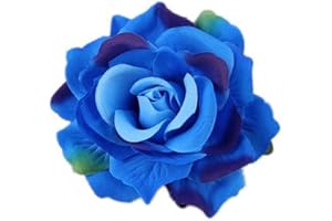 Lovefairy Beautiful Rose Flower Hair Clip Pin up Flower Brooch for Party Travel Festivals