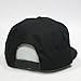 Premium Plain Cotton Twill Adjustable Flat Bill Snapback Hats Baseball Caps (Black)