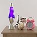 Lava Lite 2112 14.5-Inch Classic Silver-Based Lava Lamp, White Wax/Purple Liquid/Silver Base