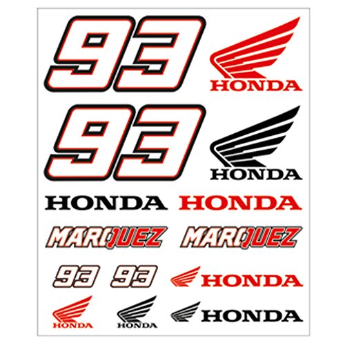 Marc Marquez 93 Dual Honda Moto GP Large Sticker Set Official 2016