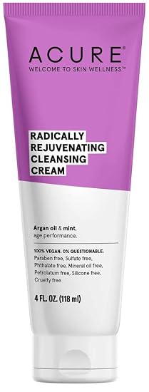 Acure Organic Mint And Argan Oil Facial Cleansing Creme With Acai, Blackberry, Rosehips, Pomegranate, Chamomile, Rooibos, Aloe Vera And Echinacea For Skin Clearing And Fighting Acne, 4 Oz. (Pack Of 2) (637632231276)