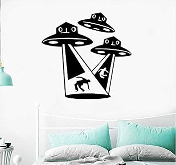 Amazon Com 3d Wall Stickers Aliens Ufo Wall Stickers Kids Room