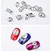 Binmer(TM)5mm Nail Art Sticker Tip Decal 3D Acrylic Glitter Rhinestones Manicure Studs Nail Tips DIY (F)
