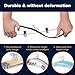 IEOKE Pants Hangers, Trousers Hangers with Clips,Velvet Hangers Non Slip Clothes Hangers with Heavy Duty 360 Swivel Hanger Hook - 12 Pack