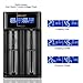 Smart Battery Charger,Golisi I2 2A Universal Battery Charger with USB Port and LCD Display 2-Bay Speedy Intelligent Charger for Ni-MH Ni-Cd AA AAA Li-ion Rechargeable Batteries (Black)