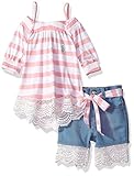 U.S. Polo Assn. Baby Girls Fashion Top and Short