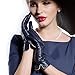MATSU Women Winter Warm 100% Cashmere lined Touchscreen Texting Leather Gloves 5 Colors M9906