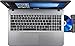 Asus Vivo Book Flagship High Performance 15.6 inch (1366 x 768) HD Laptop PC | Intel Pentium N3700 Quad-Core | 1.60 GHz | 4GB RAM | 500GB HDD | DVDRW | WIFI | Webcam | Windows 10 | Silver