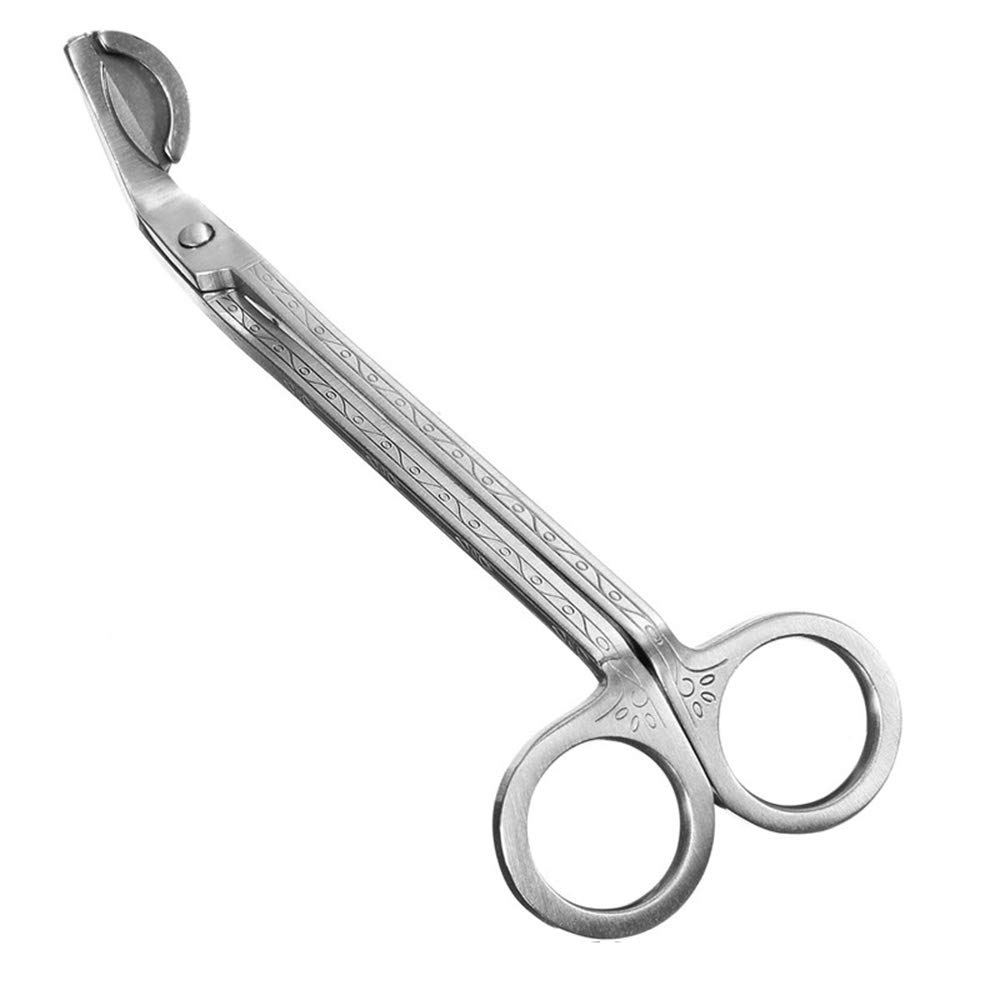 LAAT 1 Pc New Stainless Candle Wick Trimmer Candle Scissors Candle Cutter Snuffers Candle Cover Tool Candle accessories-17.8cm/7" Inches