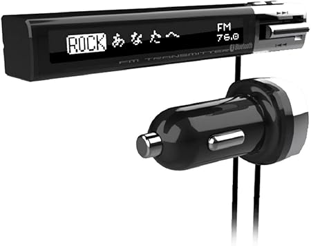 Amazon カシムラbluetoothfmトランスミッター セパレート 曲名表示 セパレートタイプ イコライザー機能付 Aux Nkd 195 Fmトランスミッタ 車 バイク