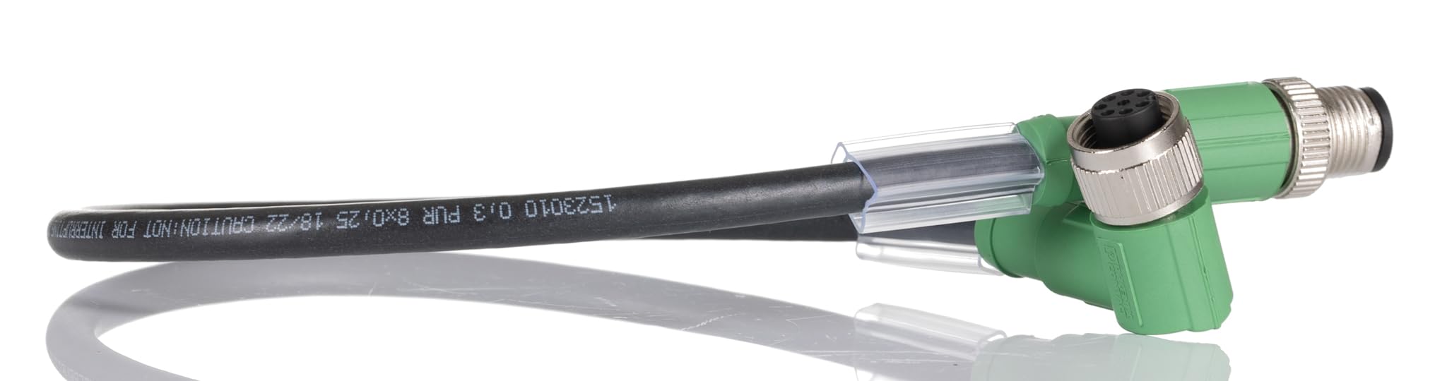 Phoenix 1523010 – Cable SAC-8P-M12MS/0.3-PUR/M12FR SH