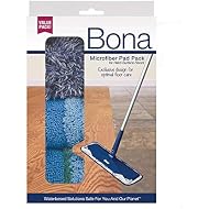 Bona Multi-Surface Floor Microfiber Cleaning Pads, 3 Pack