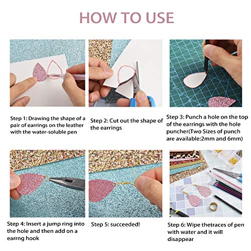 5 Dorhui+Leather+Earring+Include+Glitter