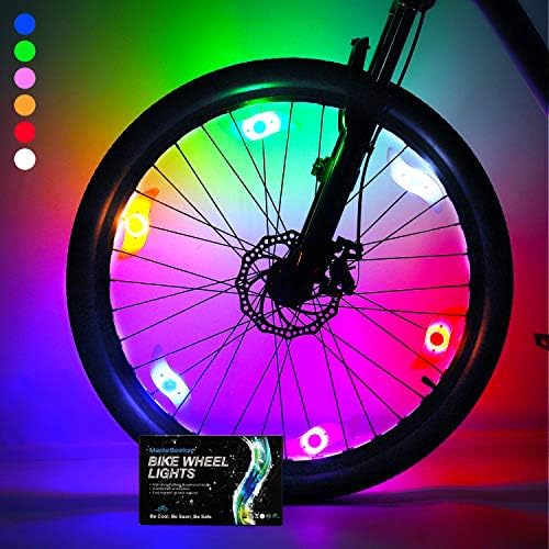 MapleSeeker Bike Spoke Lights Bike Wheel Lights with Batteries Included