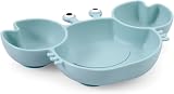 PandaEar 2-Pack Silicone Baby Plate with Suction and 2 Spoons Crab view 7
