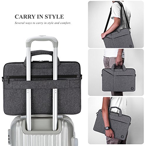 image for Laptop Bag,BRINCH Slim Water Resistant Laptop Messenger Bag Portable L