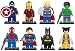 GRHOSE Iron Man Spiderman Superman Batman Hulk Wolverine 8 Mini Figures Set Lego Fit