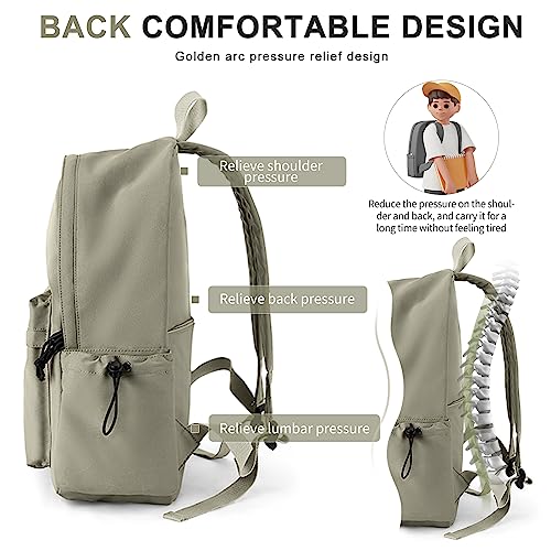 WEPOET Lightweight Basic Backpack For High School,College Bookbag For