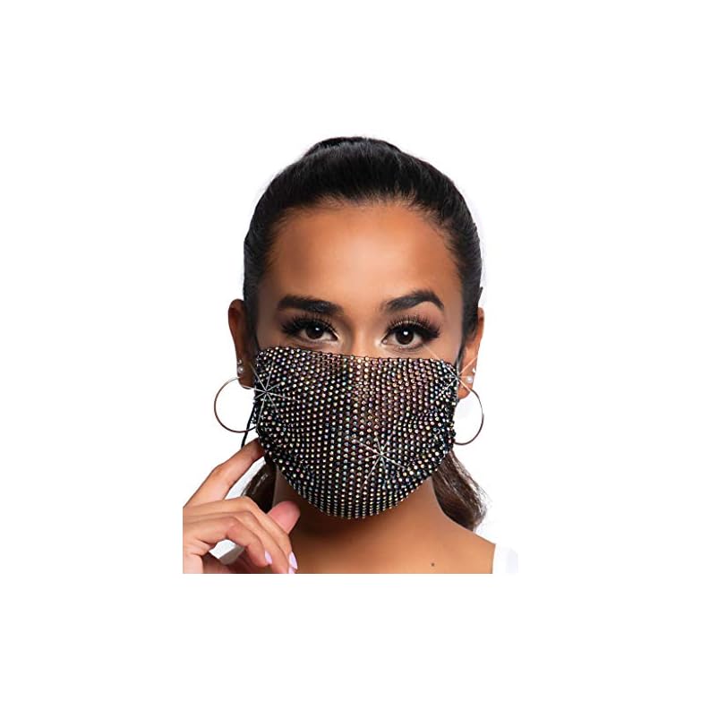 Leg Avenue Women’s Rhinestone Fashionable Face Mask
