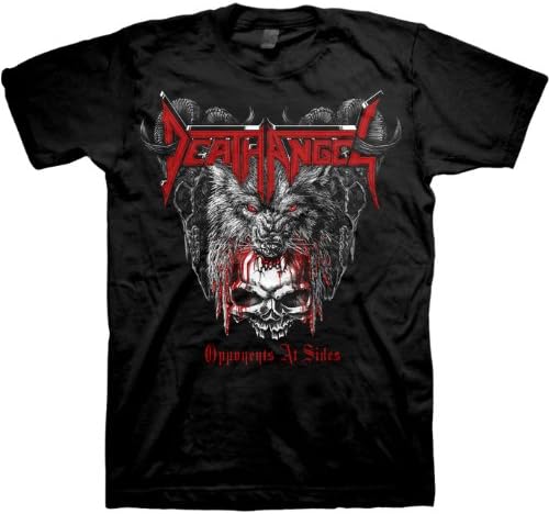 Amazon Death Angel 死の天使 黒の辺のtシャツでメンズ反対派 X Large Black Tシャツ カットソー 通販
