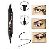 Cnlinkco Liquid Winged Eyeliner Stamp, Long-lasting Black Waterproof Double Head Eyeliner Pencil Makeup Tools for Cat Eye Wing Eyeliner