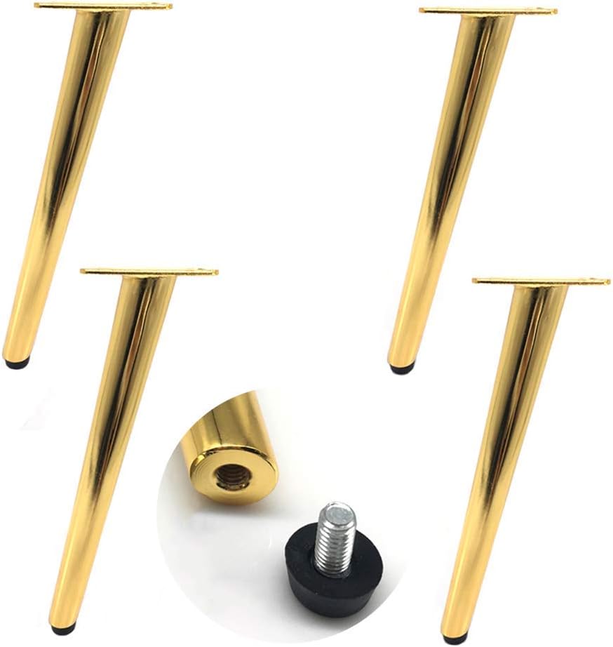 GJJSZ Möbelbeine Verstellbare goldene Sofabeine-Maximale Belastung 400