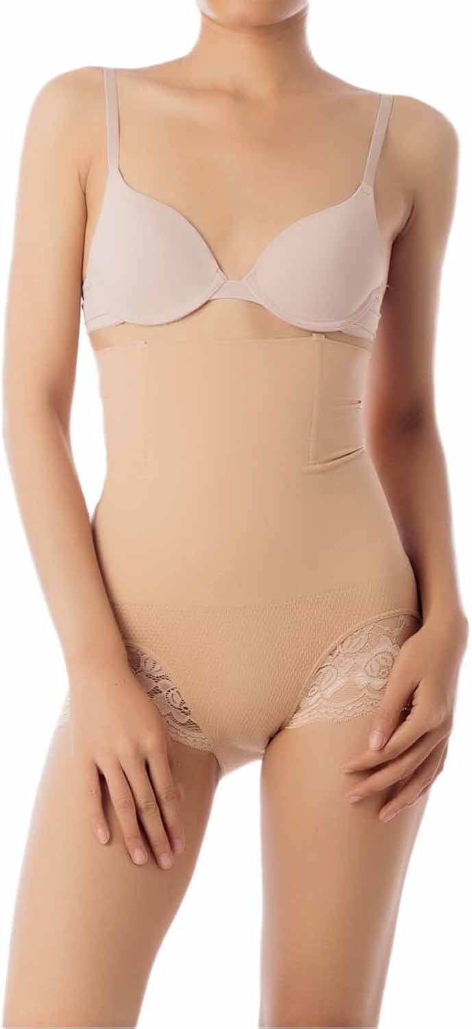 iBiP Women's Tummy Tuck Knicker Lace Cincher Shapewear High Waist