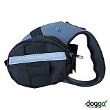 Doggo Retractable Leash Accessory Bag for Large Retractable Leashes, Black