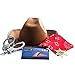 Funny Party Hats Sheriff Costume for Kids - 4 pc Costume Accessories Set- Western Accessories for Children