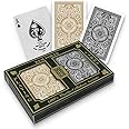 KEM Arrow Black and Gold Poker Size Standard Index Playing Cards