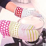 BOGZON Scald-proof, Heat-insulated, Heat-resistant Microwave Oven / Oven Gloves, Great For Baking, Grill & Camping, 1 Pair / Pack of 2