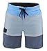 Matereek Men's Shorts Stripe Effect Sweamwear Swim Trunks